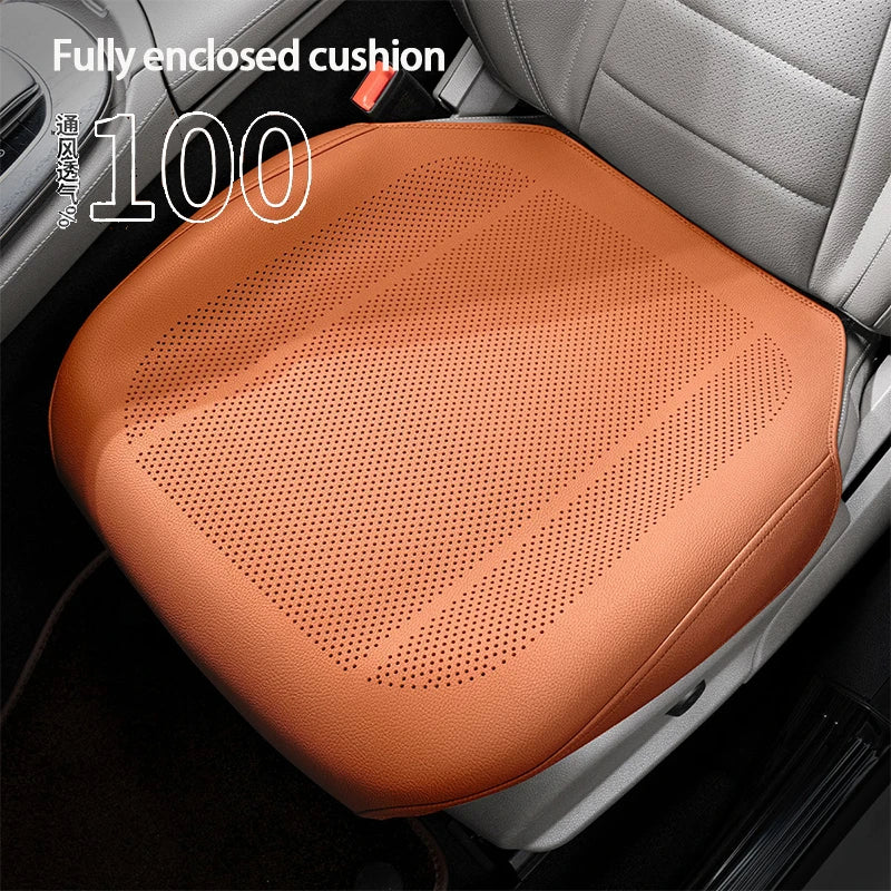 Car Seat Cushion PU Leather Car Seat Cover Four season universal Breathable High Rebound Sponge Seat Cover Interior Accessories